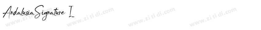 AndalusiaSignature I字体转换